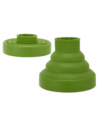 Best Diffuser Hair Dryer for Curly Hair | Universal Collapsible Silicone Attachment | Portable & Foldable - Hair Hunger (Green) - Buy Online on GoSupps.com