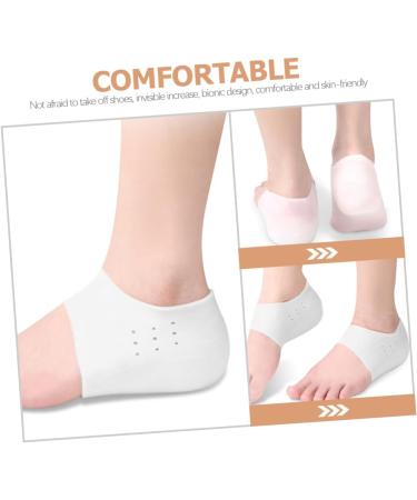 NOLITOY Height Increasing Insole Sock Pads - 2 Pairs Invisible Heel Pads for Men & Women | Comfort & Height Boost - Buy Online on GoSupps.com
