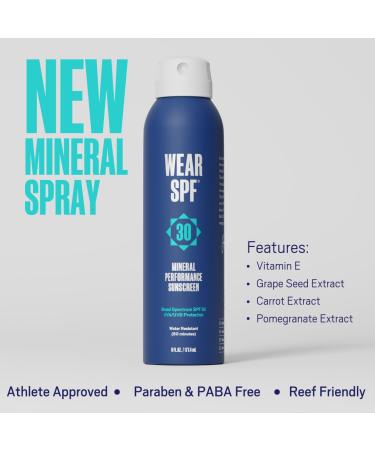 Buy Justin Thomas Mineral Performance Sunscreen Spray SPF 30 - Easy Application Water & Sweat Resistant 6 fl oz - International Shipping Available - Buy Online on GoSupps.com