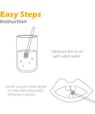 Baby Tongue Cleaner & Toothbrush - 30 Pcs Disposable Silicone Infant Oral Cleaner for Gum & Teeth Brush, Thrush Treatment 0-36 Months - Buy Online on GoSupps.com