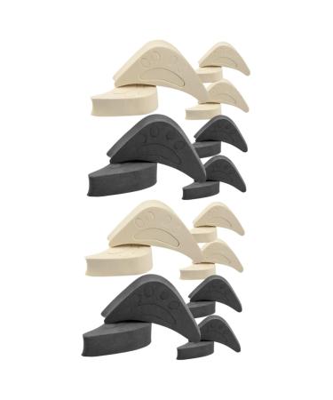 Mobestech 12 Pairs Toe Plug Adjustment Pad Big Shoe Inserts Women High Heel Cushion Pads Casual Shoe Tip Mat Shoe Size Reducer Shoe Head Cushion Shoe Plug Pointed Shoes Eva