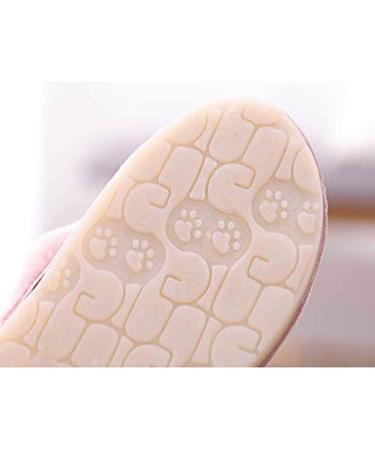 Pink Fluffy Slippers Women Fur Slides Winter Flip Flops Warm Comfortable Fluffy Furry Slippers Lady House Soft Shoes Flat Shoes for Indoor Outdoor Flat Sandals Ladies (A 24.5CM) (B 25CM) - Buy Online on GoSupps.com