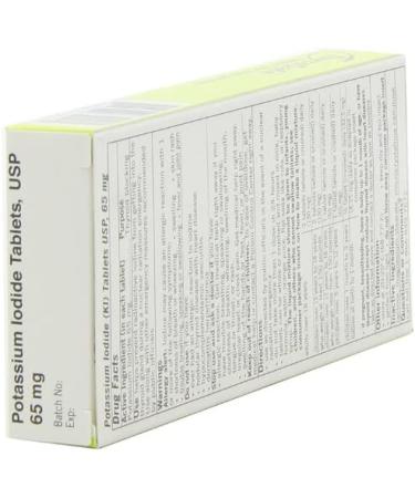 Thyrosafe Potassium Iodide Tablets 65 mg - 20 Count | ThyroSafe - Buy Online on GoSupps.com