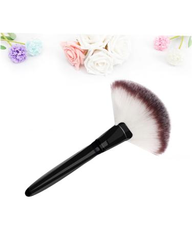 minkissy black makeup Cosmetics Large Powder Foundation Brush Wood Handle Brush blush brush big fan wooden handle brush sector Bamboo - Buy Online on GoSupps.com
