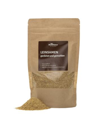 Rheinnatur linseed and roasted 200 g - golden linseed - vegan linseed flour with natural protein & healthy fatty acids 200 g (1 Pack) - Buy Online on GoSupps.com
