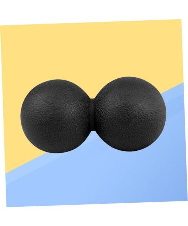 Double Peanut Massage Roller & Foot Trigger Point Ball - Yoga Deep Relaxation Massage Tool | Medium Black - Buy Online on GoSupps.com