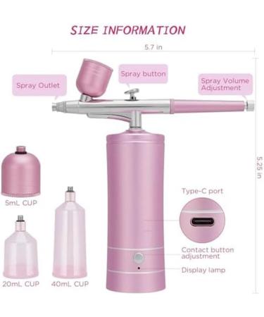 Hoadoek Airbrush KIT Portable Airbrush Automatically Handles Model Painting Nails Makeup A - Buy Online on GoSupps.com