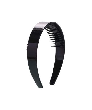 2PCS 1 Inch Black Plastic Headbands with Teeth - DIY Hair Hoop for Women & Men - Buy Online on GoSupps.com
