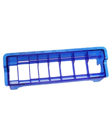 Angoily Hair Clipper Comb Box Clipper Guard Storage Organizer Blue Barber Tool Organizer Clipper Guards Barber Supplies Clipper Cutting Storage Protection Plastic Hair