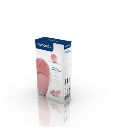 Concept SK9002 Silicone Facial Cleaning Brush | USB Rechargeable Sonic Skin Care Device for All Skin Types | Pink Hygienic Face Massager - Buy Online on GoSupps.com