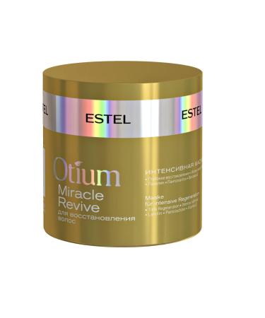 Estel OTIUM MIRACLE REVIVE INTENSIVE MASK FOR HAIR RESTORATION 300ML Intensively Restores The Lipid Barrier And The Structure Of Brittle And Damaged Hair 10.14 Fl Oz