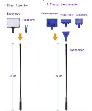 GreenJoy 5-in-1 Aquarium Cleaning Kit - Algae Scrapers & Gravel Vacuum for Fish Tanks - Buy Online on GoSupps.com