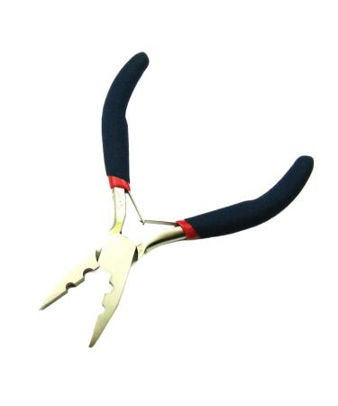 Hair Pince Plate Plier Hair Extensions Pliers Professional Rings for Nano Silicone Micro Beads Tool Hair Extension Pliers (Color : 1unit Blue)