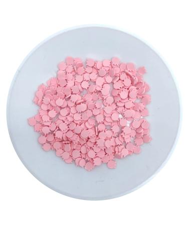 QR 100g Mixed Fruits Hot Clay Sprinkles Fake Litchi Mango Avocado Polymer Slices for Nail Art Decoration DIY Slime Filling Craft T1116 (Color : Pink)