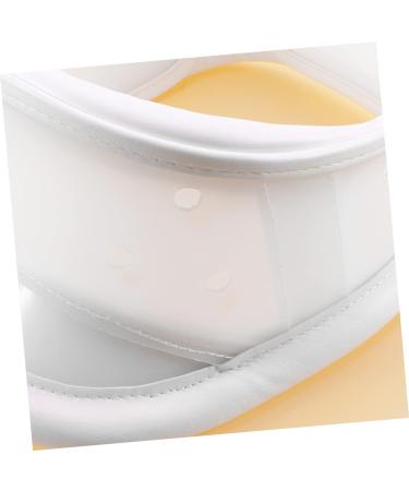 JECOMPRIS Adjustable Cervical Support Neck Collar - Comfortable White Cervical Vertebrae Brace for Advanced Care - Buy Online on GoSupps.com