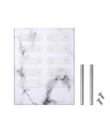 Homoyoyo Pr sentoir d' chantillons d'Ongles en Acrylique Motif Marbre Petit Format Tableau de Couleurs de Vernis Ongles Support Amovible Outil Pratique pour Nail Art et Salon de