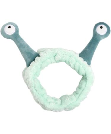 TCM-KE Women Girls Wash Face Plush Headband Cartoon Snail Antenna Eyes Hair Band Turban Face SPA Elastic with Hair Wrap Makeup Bands Shower Headband Pink - Buy Online on GoSupps.com