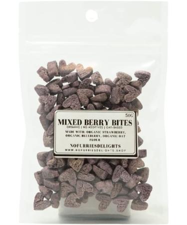 No Furries Delights 100% Organic & All Natural Treats for Rabbit Hamster Guinea Pig Chinchilla Pet Rat Mice Healthy Small Animal Enrichment Training Bonding (Mixed Berry) - Buy Online on GoSupps.com