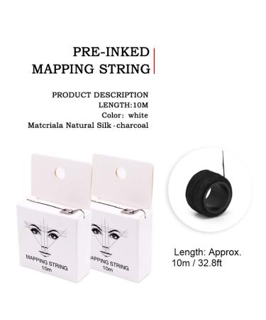 Buy Eyebrow Thread & Mapping String Black Microblading Tool for Perfect Brows | International Shipping - Buy Online on GoSupps.com