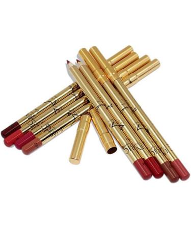 Lip Pencil Set 8pcs LIP LIP CURT KIT TEMPERPHERSHER LIP LIP LIVERS LE DURNATION RETRO LE Lipsticks with Golden Sweat Proof Lip Set - Buy Online on GoSupps.com
