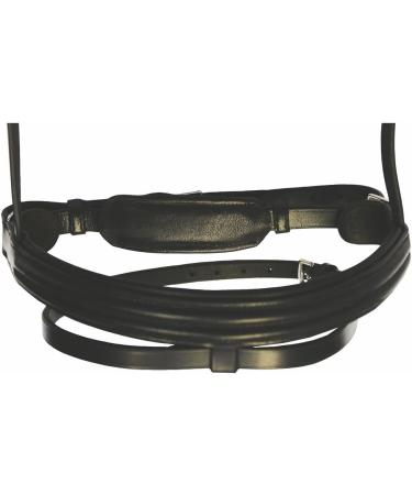 Henri de Rivel Black Padded Raised Dressage Bridle with Crank Noseband for Horse - Buy Online on GoSupps.com