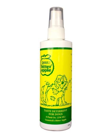 Grannick's Bitter Apple Liquid 1, 8 oz Chewing Deterrent Spray, Anti Chew Behavior Training Aid for Dogs and Cats Stops Destructive Chewing Licking of Bandages, Paws, Shoes, Fur, Doors and Furniture
