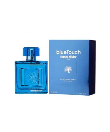 Franck Olivier Eau de Toilette Spray for Men Blue Touch 3.4 Ounce Lemon 3.4 Fl Oz (Pack of 1)