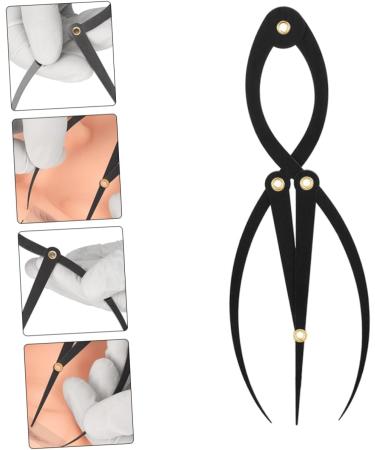 OHPHCALL Makeup Gadgets Metal Stencils Eyebrow Drawing Eyebrow Measuring Tool Measuring Ruler Balance Gold - Buy Online on GoSupps.com