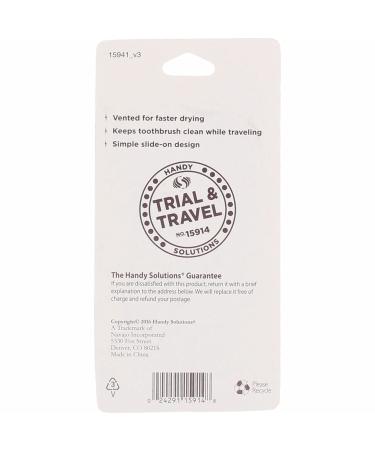 Toothbrush Caps Tray Pack - 4 Pack (Packaging May Vary) | Keep Your Toothbrushes Clean and Organized - Buy Online on GoSupps.com