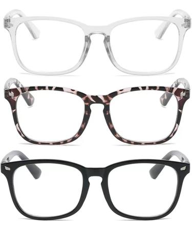 3 Pack Blue Light Filter Glasses for Men & Women - Anti-Blue Light Computer Reading Glasses & Prescription Options - Buy Online on GoSupps.com