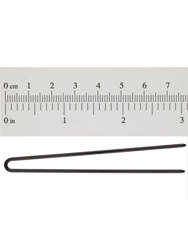 Marilyn Faye U-Shaped Straight Hair Pins (Set of 12) - 3 Inch Black - Buy Online on GoSupps.com