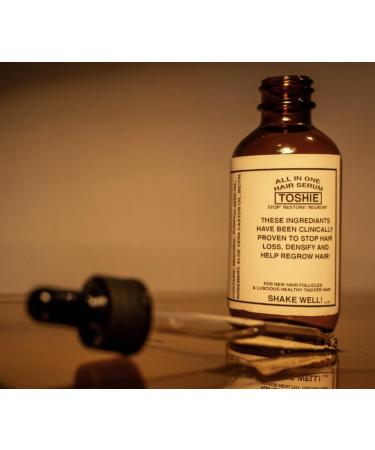 Toshie Regrowth Hair Serum - 5% Minoxidil Pumpkinseed & Rosemary Oil | Stops Hair Loss & Strengthens Hair for Men & Women - Buy Online on GoSupps.com