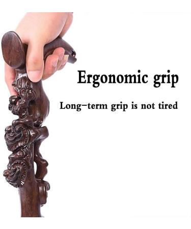 Wooden Cane Solid Walking Stick Cane Adjustable Crutches Wooden Carved Crutch Exquisite Carving Cane As Gifts Walking Sticks Fashionable Sturdy Stable for Men And Women Walking Sticks for Elderly Sen - Buy Online on GoSupps.com