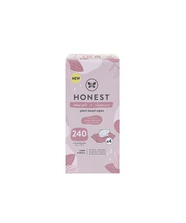 The Honest Company Nourish + Cleanse Benefit Wipes | Cleansing Multi-Tasking Wipes | 100% Plant-Based  Hypoallergenic | Sweet Almond  240 Count Nourish + Cleanse (Sweet Almond) 240 Count - Buy Online on GoSupps.com
