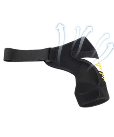 Shoulder Stability Brace Shoulder Support Brace Arm Stability Brace Breathable Shoulder Brace Upper Arm Support Brace Shoulder Strap Pad Shoulder Brace For Lifting Weights Yellow