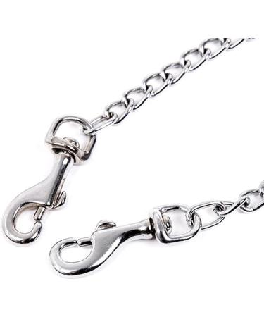 LERTREEUK Double Dog Leash | Stainless Steel 2-Way Chain Coupler | 60cm Double Leash for Dogs - International Shipping Available - Buy Online on GoSupps.com