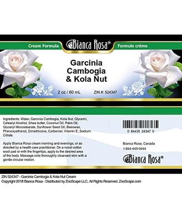 Bianca Rosa Garcinia Cambogia & Kola Nut Cream (2 oz ZIN: 524347) - 2 Pack - Buy Online on GoSupps.com