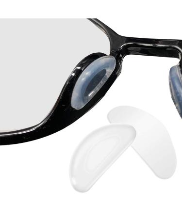 fayle 5 Pairs Adhesive Nose Pads Anti-Slip Silicone Eyeglass Pads for Glasses Sunglasses Spectacles. Eyeware Accessories 5pairs Clear White