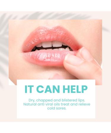Naturally Solved Cold Sore Relief Balm - All Natural Lip Care Infused with Peppermint, Lemon, Tea Tree, and Lime Oils - Reduces Redness, Swelling, and Blisters - Buy Online on GoSupps.com