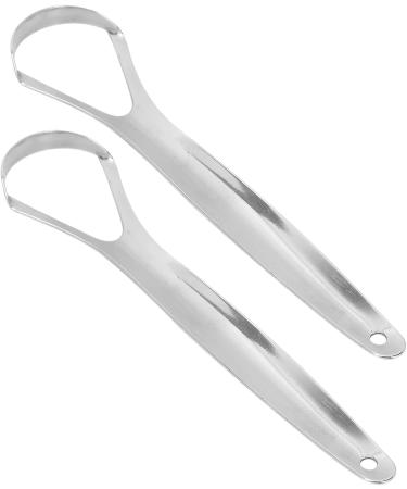 Ververt Touch Stainless Steel Tongue Scrapers - 2 Pack | Portable Reusable Oral Care Tool for Fresh Breath & Clean Tongue - Buy Online on GoSupps.com