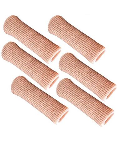 SOHLER 6 Packs Closed Toe Caps Finger Covers Sleeve Protectors Stretchable Fabric Lined with Soft Gel (Small 3/8x 2-1/2) - Buy Online on GoSupps.com
