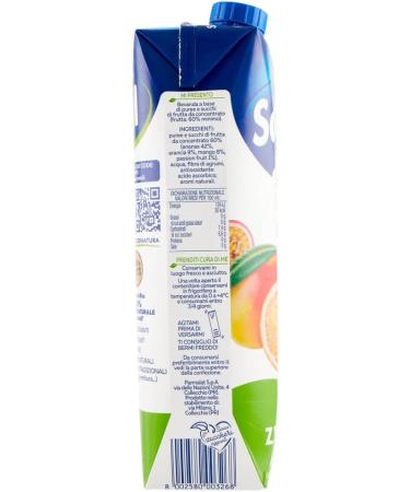 Parmalat Santal Exotic Fruit Juice Dolce di Natura Zero Added Sugars Exotic fruit juice No added sugar Refreshing drink Tetrapack 1000 ml - Buy Online on GoSupps.com