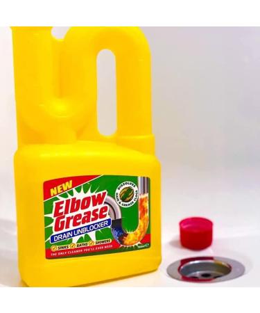 Elbow Grease Drain Unblocker - Heavy Duty Cleaner for Sinks Baths & Showers | All-in-One Drain Cleaning Kit - Buy Online on GoSupps.com