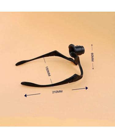 Outdoor Glasses-Type Magnifying Lens Wearing High-Definition High-Speed Clock Repair and Maintenance with LED 10X Magnifiers - Buy Online on GoSupps.com