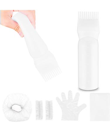 Root Comb Applicator Bottle Brush 6oz - Hair Dye & Color Scalp Treatment Tool (White) - Buy Online on GoSupps.com