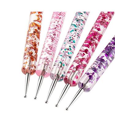 5Pcs Double-Headed Nail Art Dotting Pen Set | Acrylic Handle Nail Art Tools & Accessories for Creative Designs | Shop Internationally - Buy Online on GoSupps.com