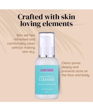 Deep Pore Cleanser with AHA BHA & Rice Water Extract - Hydrating Face Wash with Niacinamide & Vitamin - 100ml | International Shipping - Buy Online on GoSupps.com