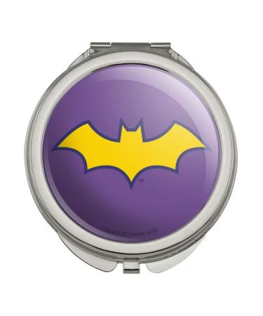 GRAPHICS & MORE Batman Batgirl Logo Compact Travel Purse Handbag Makeup Mirror