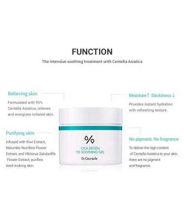 Buy Dr.Ceuracle Cica Regen 95 Soothing Gel 110g | Cooling & Hydrating Moisture Gel for Sensitive Skin - Fast International Shipping - Buy Online on GoSupps.com