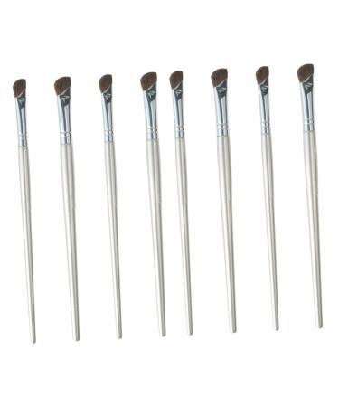 Housoutil 8 Pcs Nose Shadow Brush Makeup Brush Spoolie Brush Powder Brush Contour Brush Miss Eyes Angled Brush mediumx2pcs As Shownx2pcs